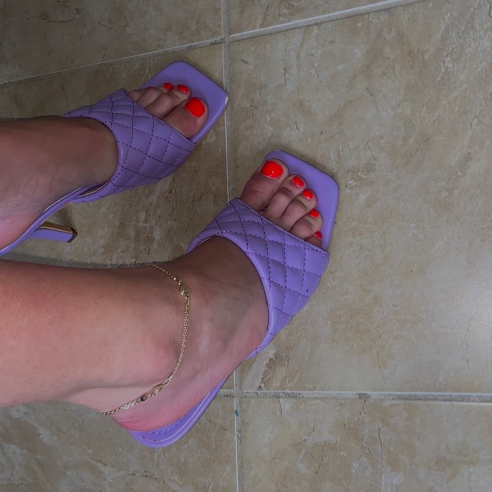 Women’s purple heels from shein